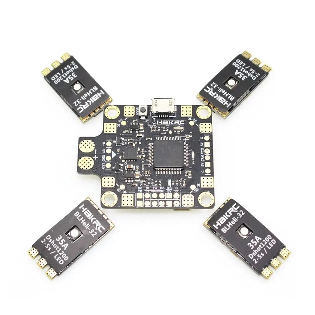 HAKRC PDB F4 Контроллер полета Betaflight OSD с 4 в 1 BLHeli 35A ESC для радиоуправляемого дрона FPV гоночные запчасти аксессуар