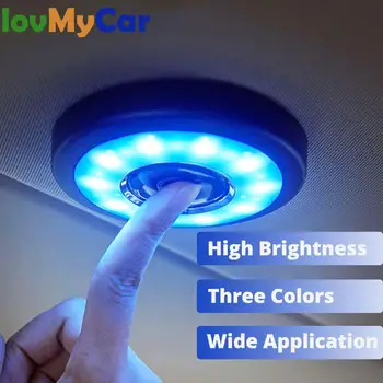 

Car Interior Reading Light Portable Led Car Roof Light Magnet Touch Type Night Lamp Wireless Ceiliing Lamp Trunk Drl Car Styling