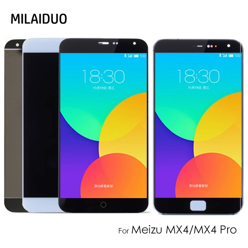 

LCD Display For MEIZU MX4 LCD Touch Screen Digitizer Assembly For MEIZU MX4 Pro Display Replacement Parts Black White