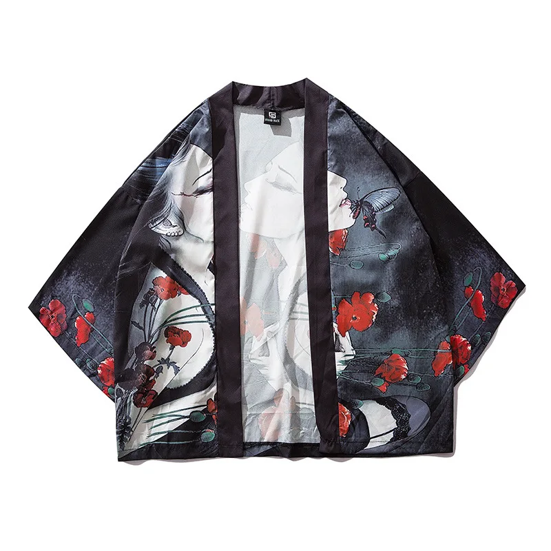 Японские кимоно кардиган для мужчин haori yukata мужской самурайский костюм одежда кимоно куртка мужское кимоно рубашка юката haori