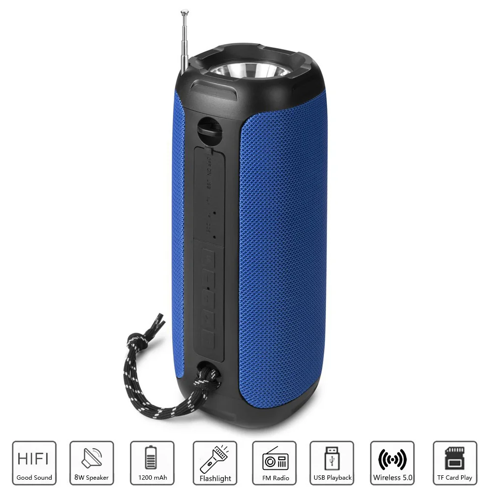 Мощная Портативная Беспроводная колонка Bluetooth-совместимая басовая Колонка с