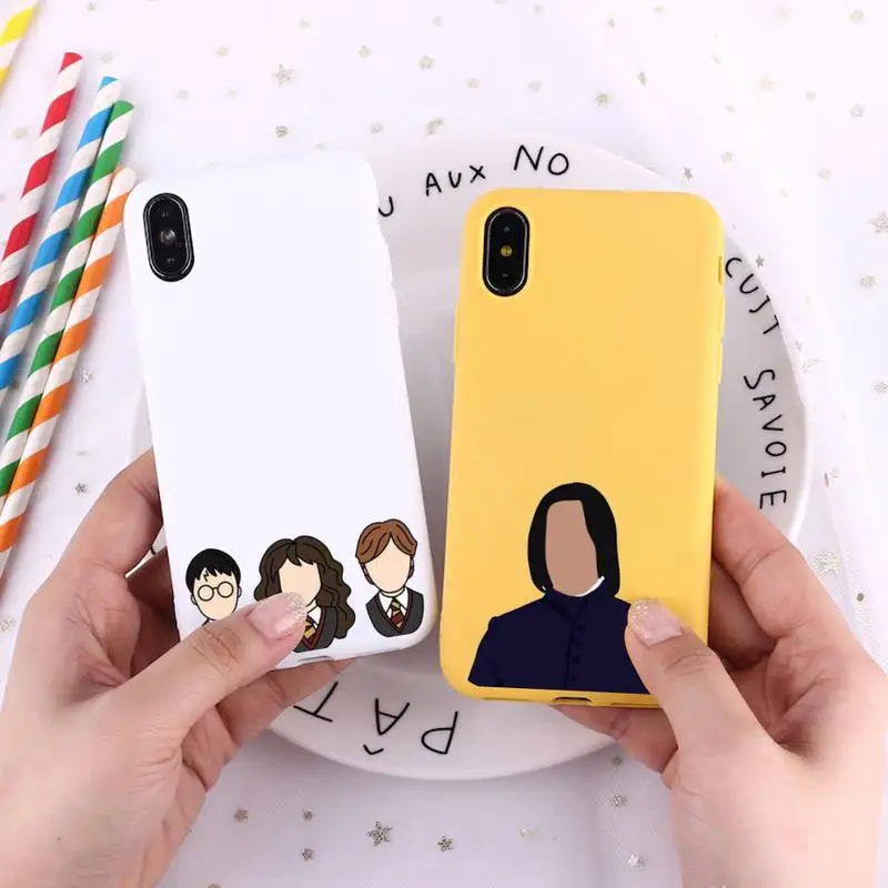 

snape deer always fashion design coque shell cover Phone Case Candy Color for iPhone 6 7 8 11 12 s mini pro X XS XR MAX Plus