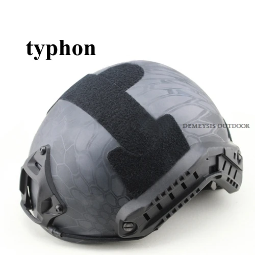 High Quality Protective Military Airsoft Helmets FAST Helmet Tactical Shooting Combat Helmet SWAT Riding Protect Equipment - Цвет: typhon