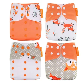 

4pcs Baby Diaper Useful Washable Baby Nappy Waterproof Infant Diaper Newborn Nappy for Home