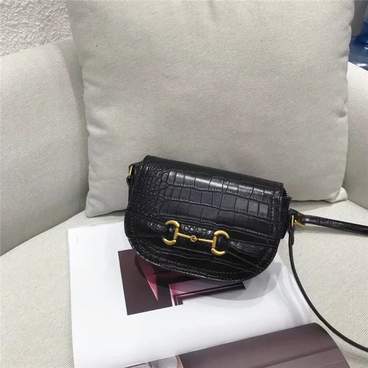 

Ins Wild Saddle Bag Female Slung Retro New Web Celebrity Bag Womens Handbags and Purses