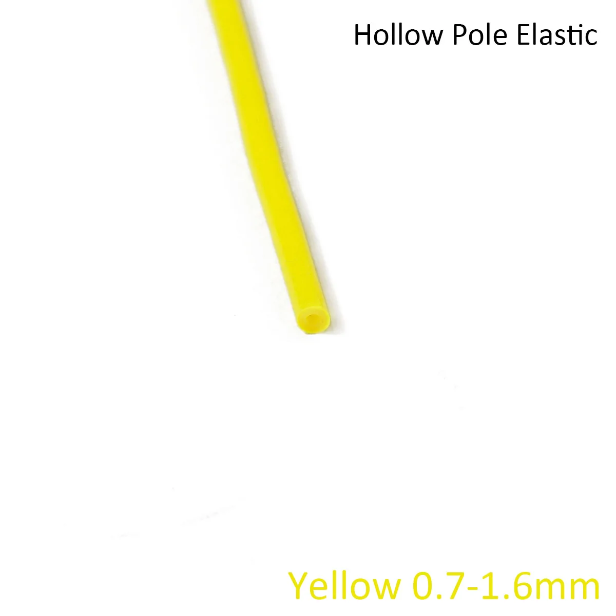 New 3m/6m Yellow Hollow Pole Elastic Inner Outer Diameter 0.7-1.6mm Fishing Lines Retention Rope Latex Tube Fishing Tackles