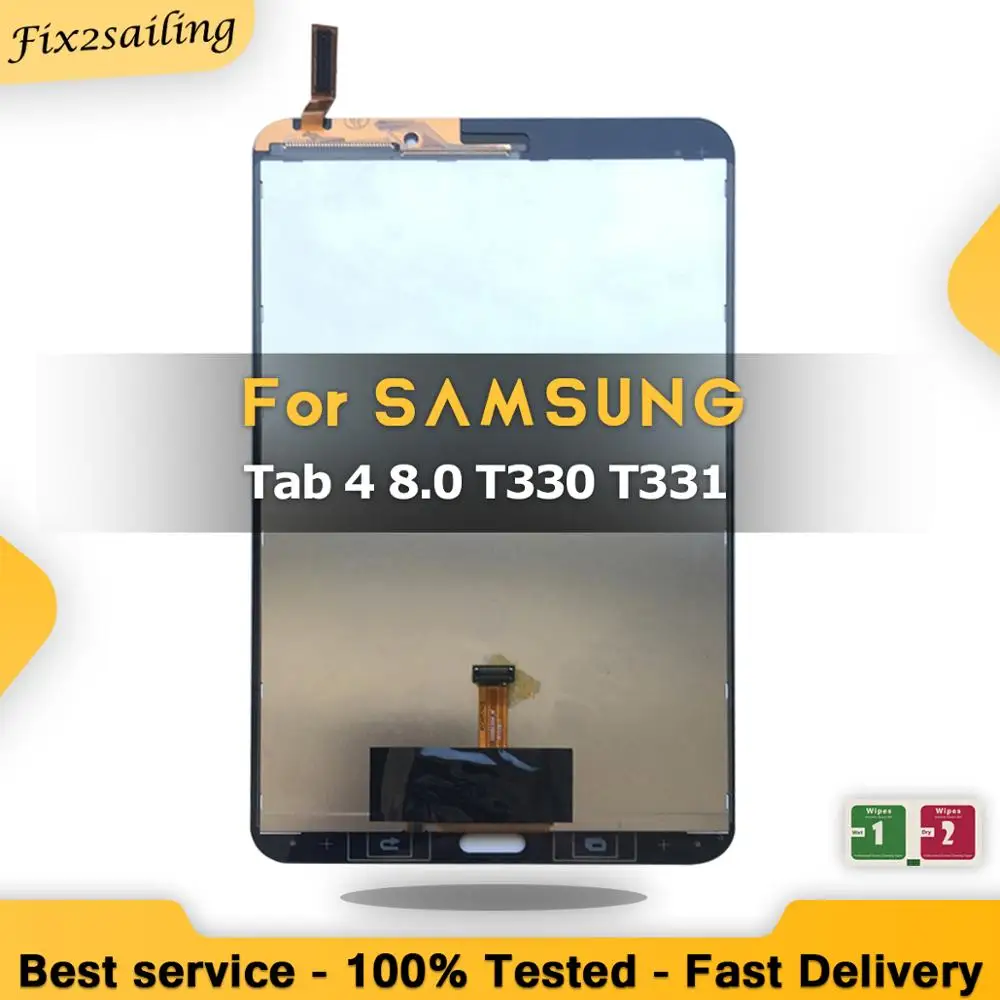 100% тестовая сборка для ремонта панели Samsung GALAXY Tab 4 8 0 T330 WiFi T331 3G датчики ЖК-дисплей