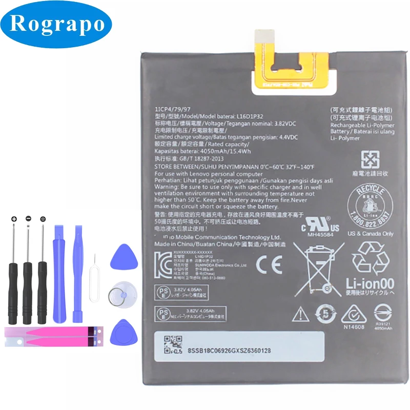 Новый аккумулятор 4050mAh L16D1P32 для Lenovo Phab 2 PB2-650 PB2-650M PB2-670N PB2-670M PB2-670Y PB2 670N 670Y |