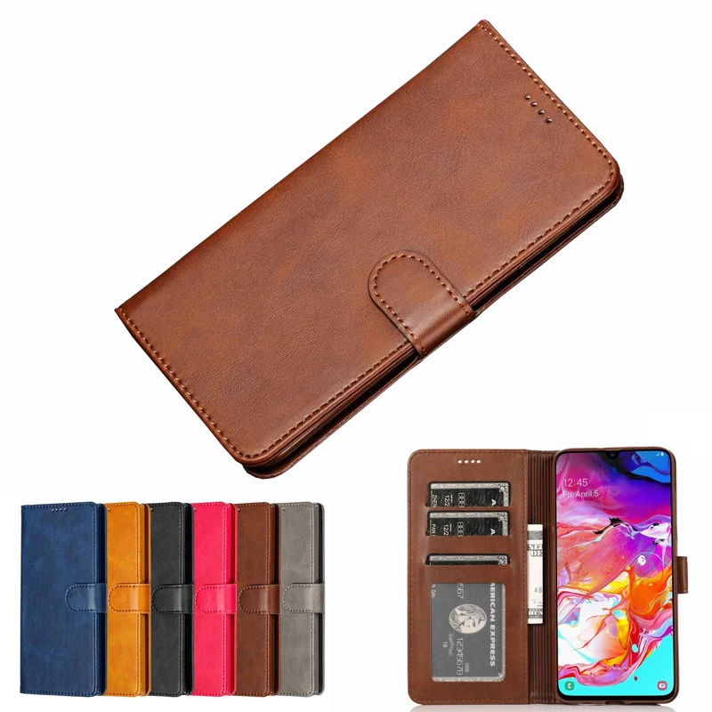 

A70 Case For Samsung Galaxy A70 Cover Case Magnetic Flip Luxury Vintage Stand Wallet Leather Phone Bag For Samsung On A 70 Coque