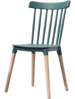 

Nordic simple leisure chair by plastic back dining chair solid wood designer to discuss the living room chair