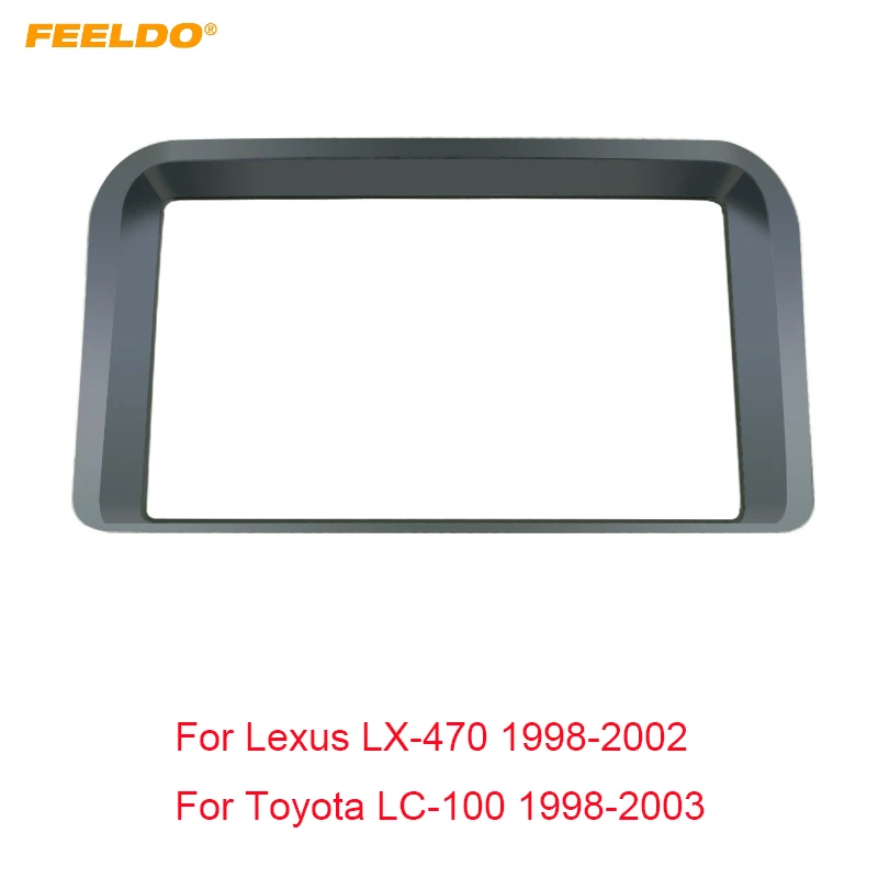 FEELDO Аудиомагнитола для LEXUS LX-470 TOYOTA LC-100 стерео 2 Din панель монтажный комплект# FD4925