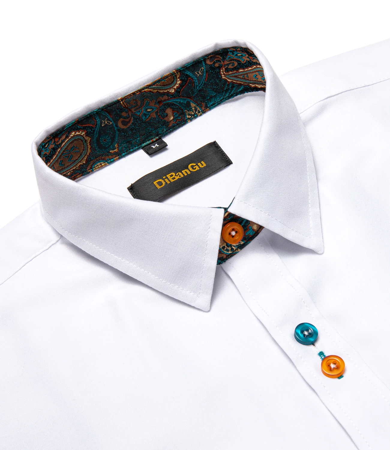 Fashion Casual White Shirt Men Long Sleeve Button-down Collar Slim Fit Male Shirt Solid Cotton Business Mens Social Dress Shirt