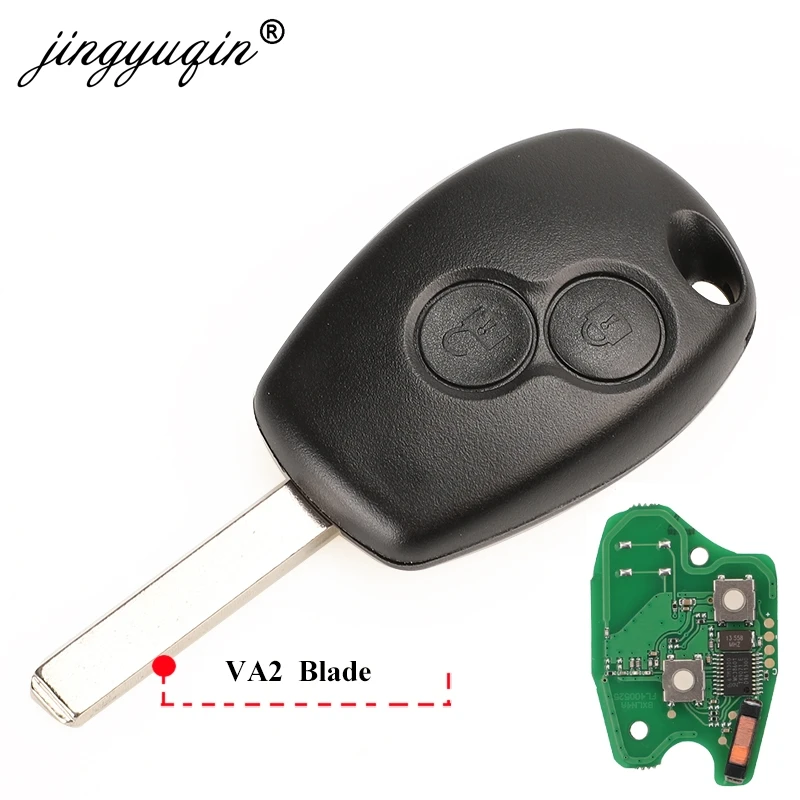 Car Key jingyuqin 2BTN Remote Key For Renault Duster Modus Clio 3 Twingo DACIA Logan Sandero Kangoo 433MHz PCF7946 PCF7947 pcf7952E Chip