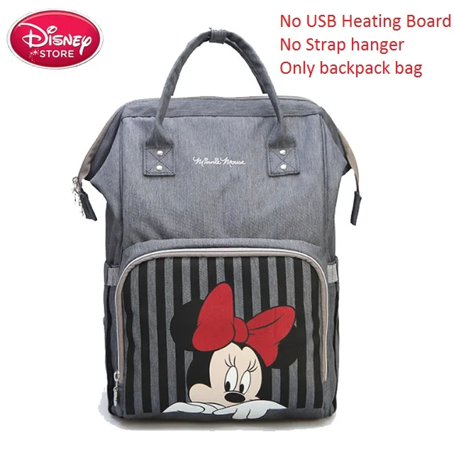 Disney Diaper Bag Backpack Mummy Minnie Mickey Big Capacity Travel Oxford Feeding Baby Handbag - Цвет: DS-0702 (No USB )