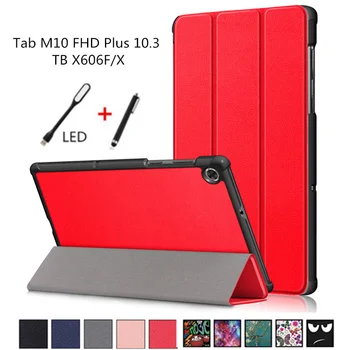

Case For Lenovo Tab M10 FHD Plus 10.3 TB-X606F TB-X606X 10.3" Smart Cover Funda Ultra Slim Magnetic Folding Skin Stand Shell+Pen