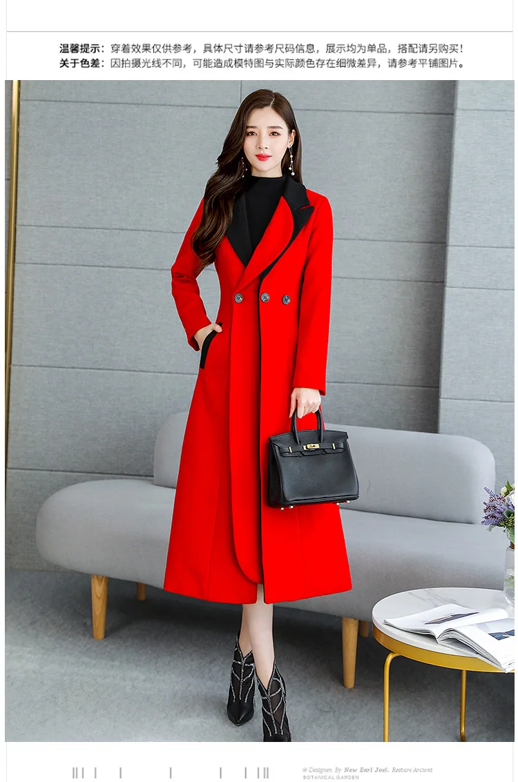 waterproof puffer coat 2019 Korean Fashion New Style Elegant Winter Fall  Winter Cardigan Women Cashmere Woolen Coat long puffer
