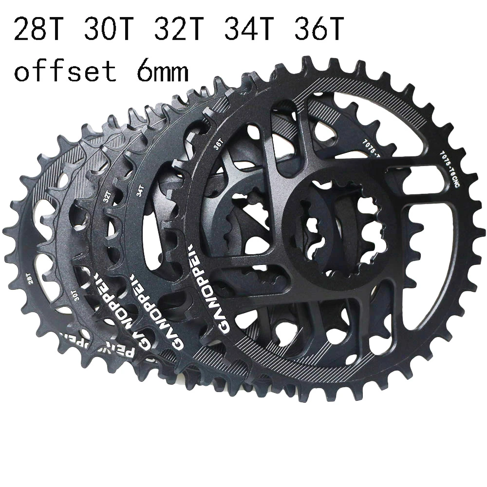 GANOPPER 104BCD Chainring Narrow Wide Teeth Single Speed Crank Set Rings for Most Shimano SRAM Bike Parts GANOPPER 104BCD Chainring Narrow Wide Teeth Single Speed Crank Set Rings for Most Shimano SRAM Bike Parts