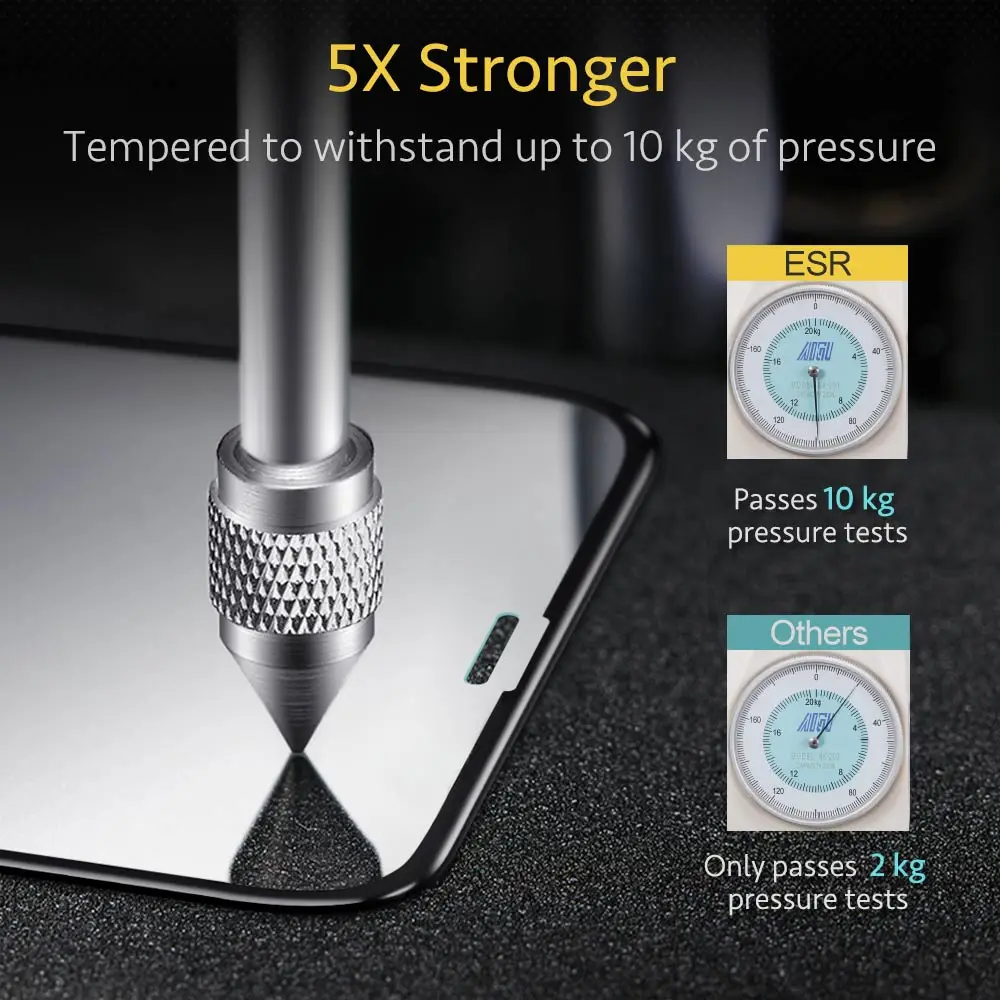 ESR для iPhone 12 Pro защита экрана закаленное стекло mini 12pro Max 11 X XR XS 3D полное покрытие