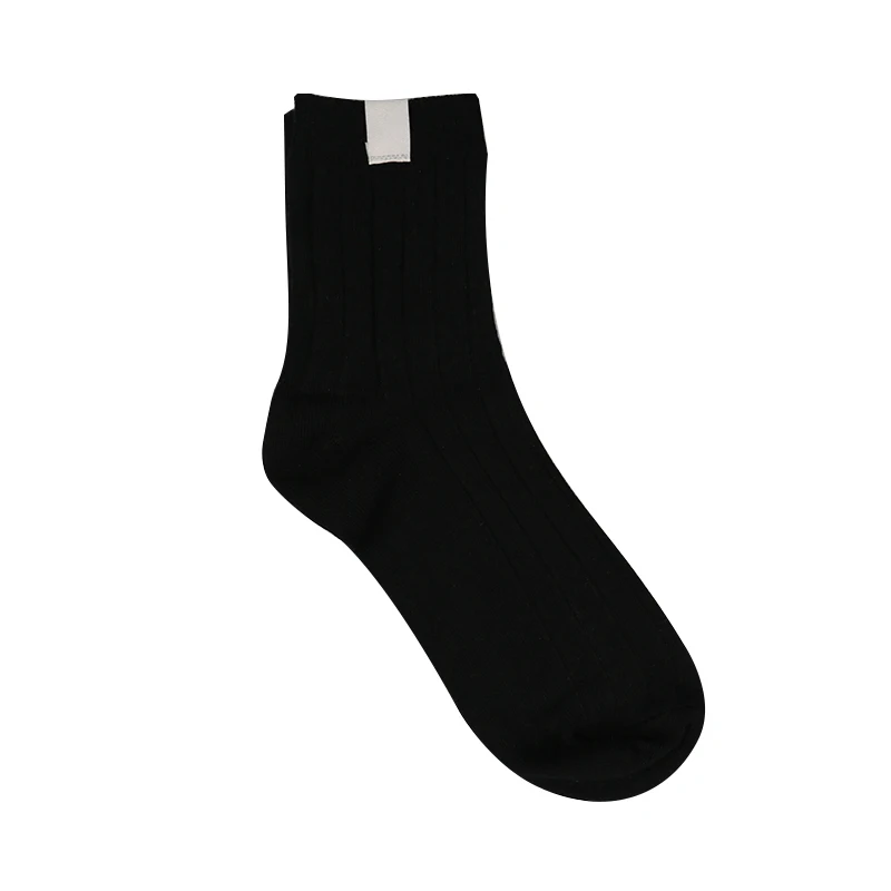 1/2 пар, Милые кавайные носки для девочек с мультипликационным принтом фруктов, авокадо, банан, вишня, персик, meias, корейские забавные носки с вышивкой в стиле Харадзюку - Цвет: 1 pair black