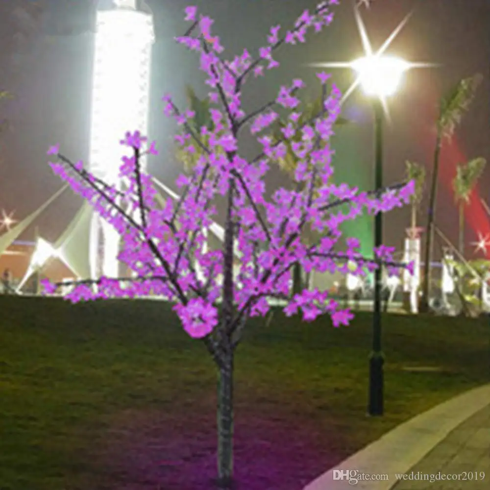 Блестящий LEDCherry Blossom Рождественская елка освещение водонепроницаемый садовый пейзаж украшение лампа для свадебной вечеринки рождественские принадлежности