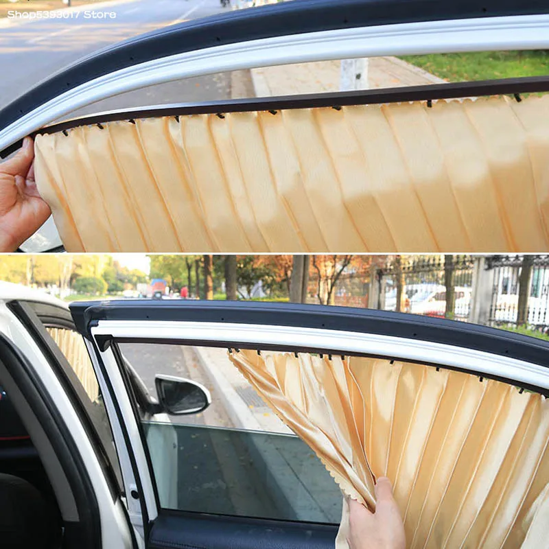 

Car Side Window Sun Shade Cover Anti UV Protection Car Window Retractable Protector For Toyota Land Cruiser Prado LC150 FJ150