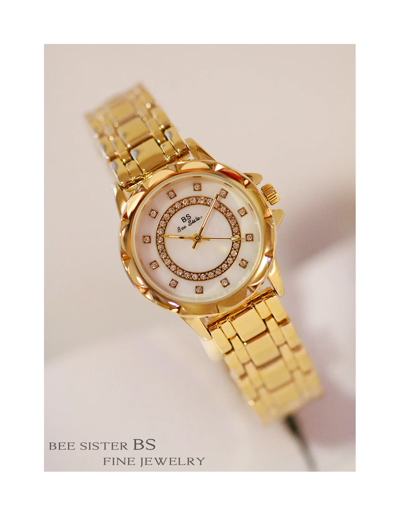 Senhoras high-end simples pulseira relógio de moda