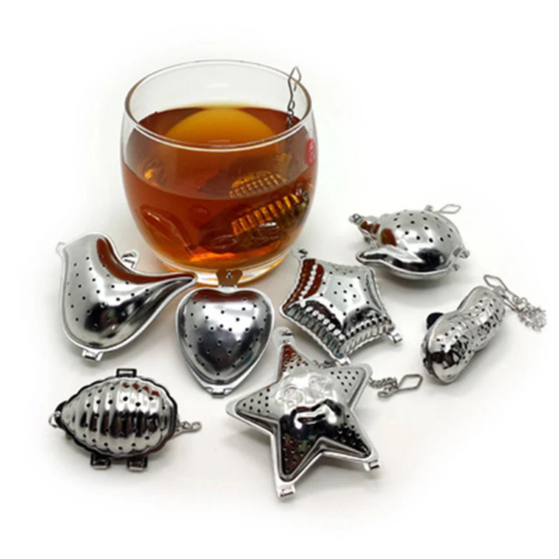 

bambu Creative Stainless Steel Loose Leaf Seasoni Strainer Tea Soup Infuser Star Shape bambou porta caramelle