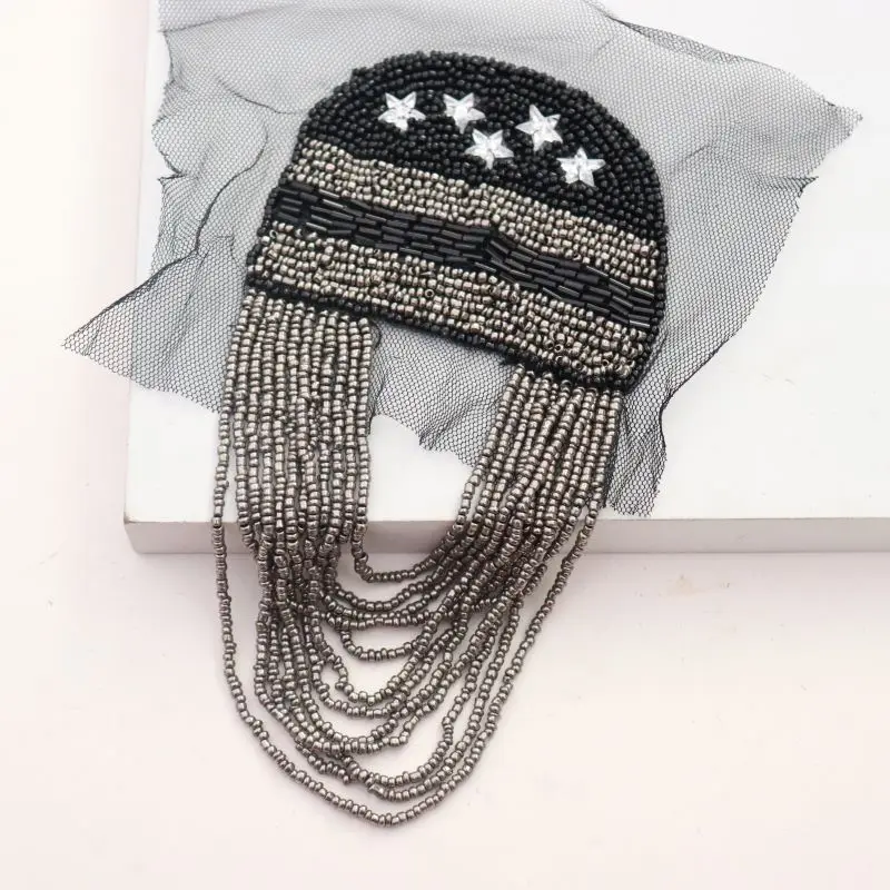 beaded tassel patches  2