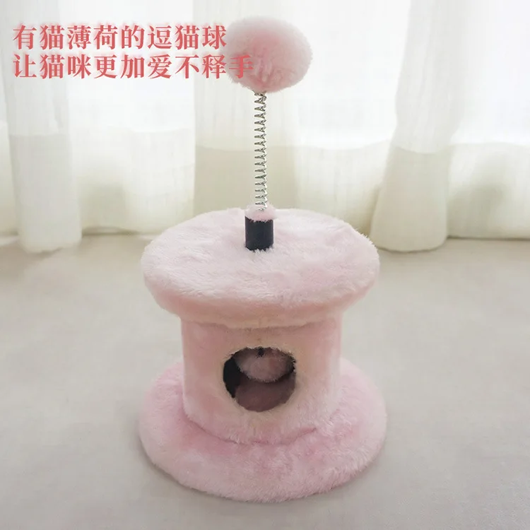 

Climber for Pet Cat Scratching Pole Deconstructable Play with Cat Toy Cat Climb Column with Cat Teaser Mint Ball