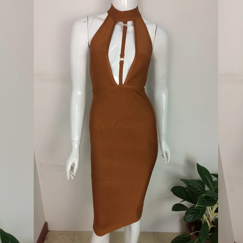 Лето, сексуальное женское платье без рукавов с лямкой через шею, элегантное вечернее платье с открытой спиной, вечерние платья