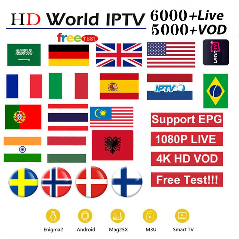 IPTV 7000+ прямые каналы и Vod 4k HD лучшая Европа XXX IPTV арабский Швеция Великобритания США французская Америка IPTV для M3U Android Apk