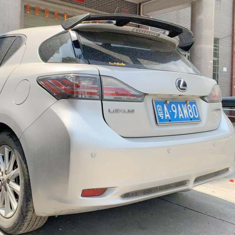 Настоящий корпус из углеродного волокна спойлер на крыше крыло для Lexus CT200 CT200H все модели 2011-2015спойлер заднего крыла