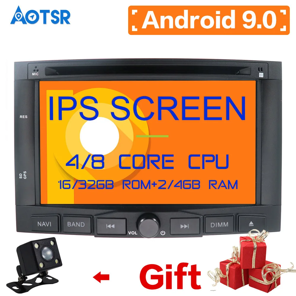 Android 9 автомобильный dvd-плеер gps-навигация, радио, стерео для peugeot 3008 для peugeot 5008 2009+ мультимедийная магнитола