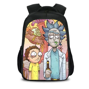 

Rick and Morty School Bags Kids School Backpack Girls Boys Bookbag Children Primary Travel School Supplies Gift Cartoon Mochilas