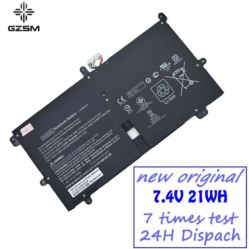 GZSM 7,4 V 21Wh Аккумулятор для ноутбука DA02XL для Hp TPN-P104 Аккумулятор для планшета для ноутбука 664399-1C1 HSTNN-IB4C аккумулятор 694502-001
