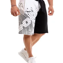 Летние мужские шорты для фитнеса большого размера, спортивные хлопковые шорты, мужские шорты для фитнеса, бодибилдинга, мужские спортивные штаны для фитнеса и бега