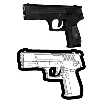 

Homemade Firearms Qsz-92 Pistol 3D Paper Model Can Not Launch Handmade Toy