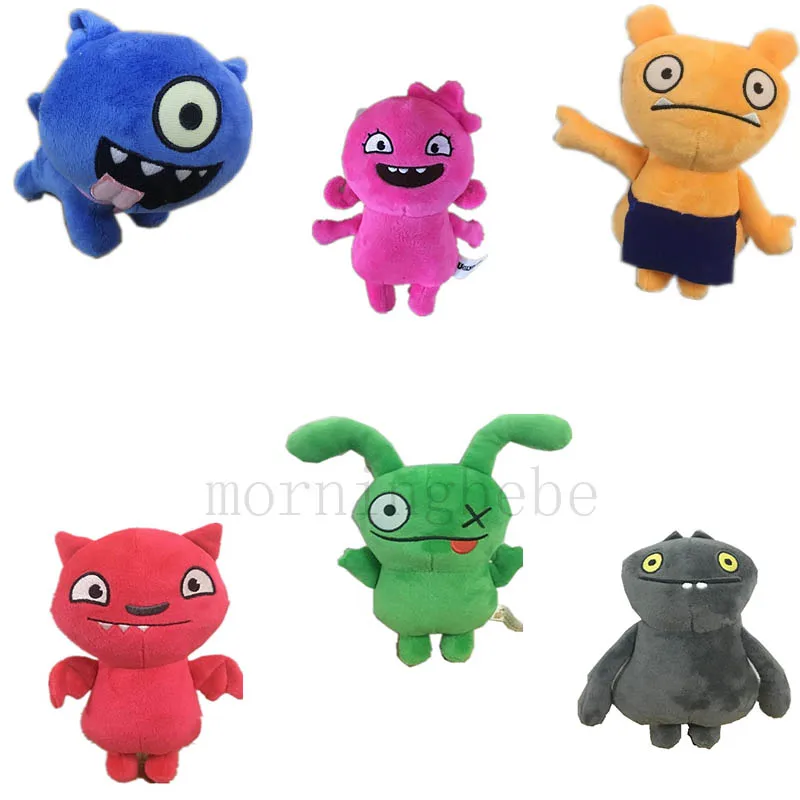 6 шт./лот Movie18cm Uglydoll плюшевые игрушки милый Moxy уродливая собака Lucky Bat Ox Wage Babo Куклы Мягкие Мультяшные аниме игрушки Детский подарок