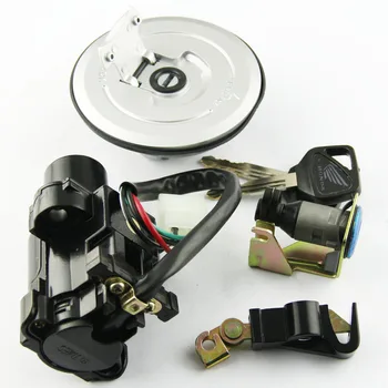 

Motorcycle Ignition Switch Fuel Gas Tank Cap Cover Seat Lock Key Set Kit For Honda 35010-MCB-610 XLV650 XL650 Transalp 35010MCB