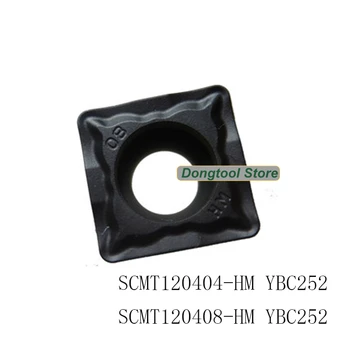 

10pcs SCMT120404 SCMT120408 HM YBC252 diamond inserts turning tool of cnc lathe cutter high quality machining cutting
