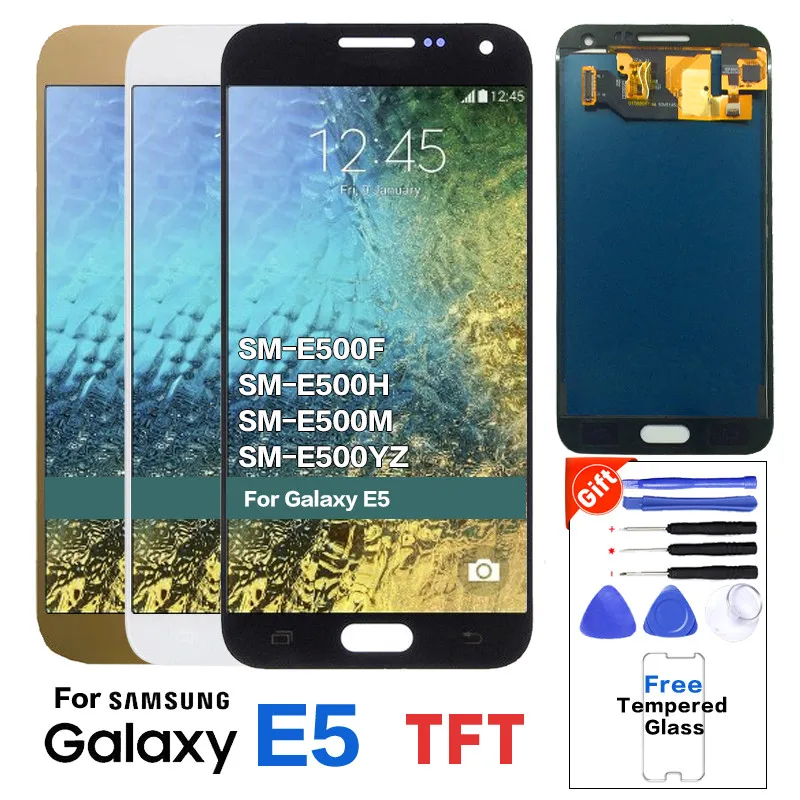 For Samsung Galaxy E5 E500 SM E500F E500H LCD Display Screen pantalla