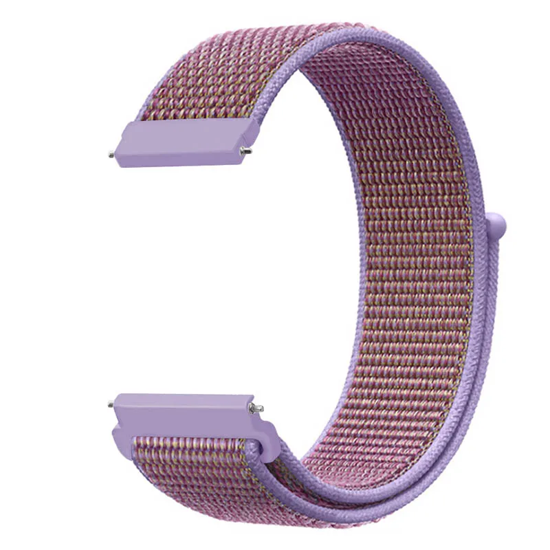 Lilac Ремешок для Xiaomi Huami Amazfit GTS, Смарт-часы, тканый нейлоновый браслет-петля для Amazfit GTR 42 мм/Bip lite, ремешок для часов 20 мм - Цвет ремешка: Lilac