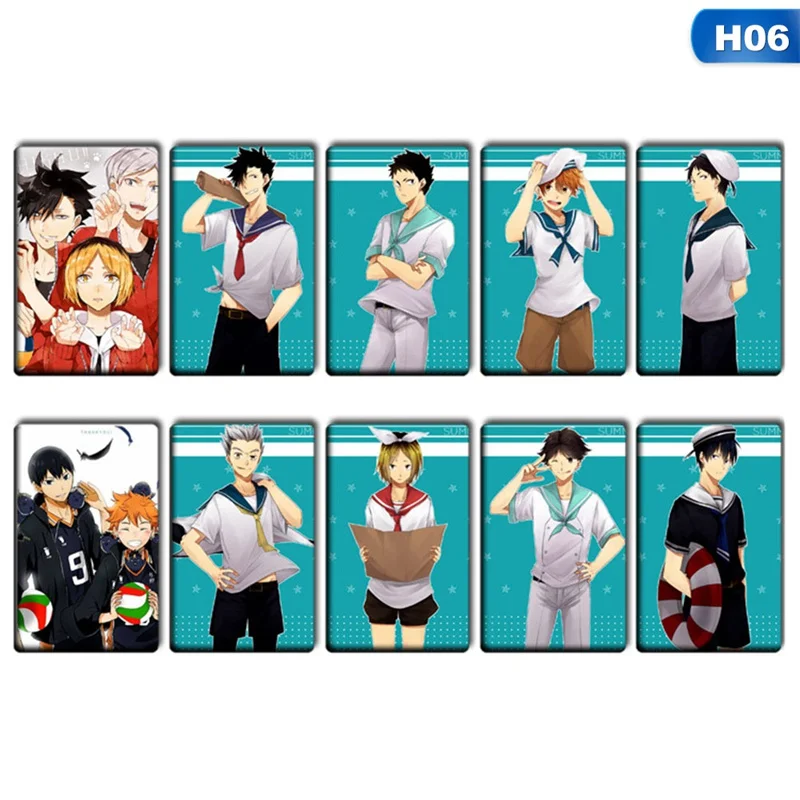 

10 pcs/set Anime Haikyuu!! Stickers Decor Scrapbook Student Diary Book Notebook Stationery Stickers Decorative Paste Paper