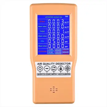 

Air Quality Detector Formaldehyde TVOC HCHO CO2 Monitor Gas Analyzer Handheld G8TB