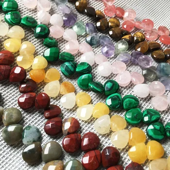 

Natural Stone Faceted Loose Bead Rose Quartzs Yellow Jades Beads for jewelry making DIY bracelet necklace accessorie