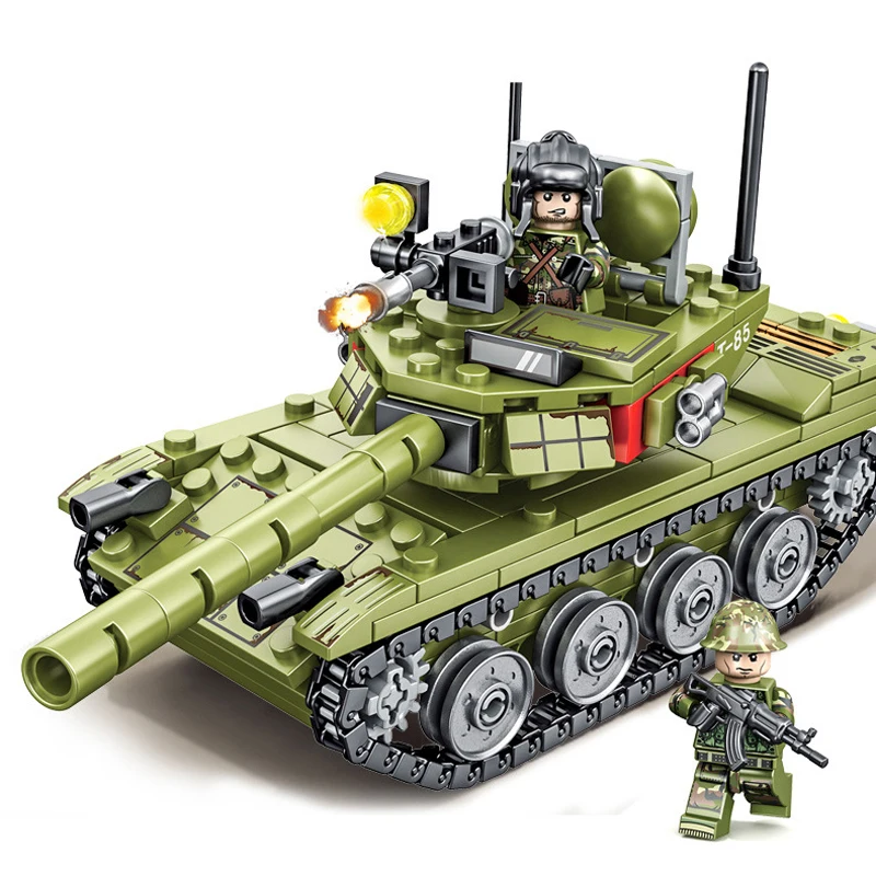 324PCS Military WW2 Heavy Soldier Police Weapon Tank Building Blocks Compatible citys Bricks Toys for kids gifts | Игрушки и хобби