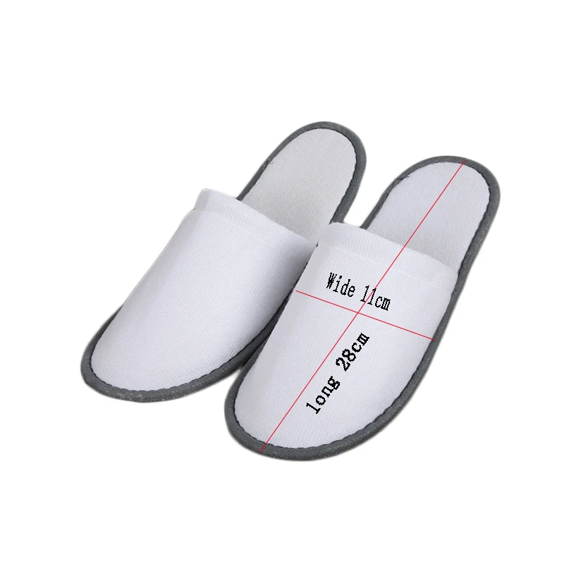 2019 New Simple Slippers For Men Women Hotel Travel Spa Portable Home Disposable Flip Flop Home Guest Indoor Cotton Fabric Shoes