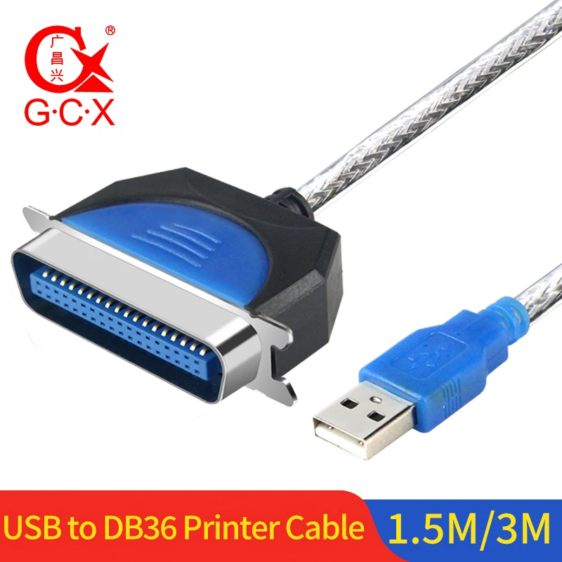

High Speed USB to IEEE 1284 DB36 Parallel Port Adapter CN36 Printer Cable 1.5m 3m