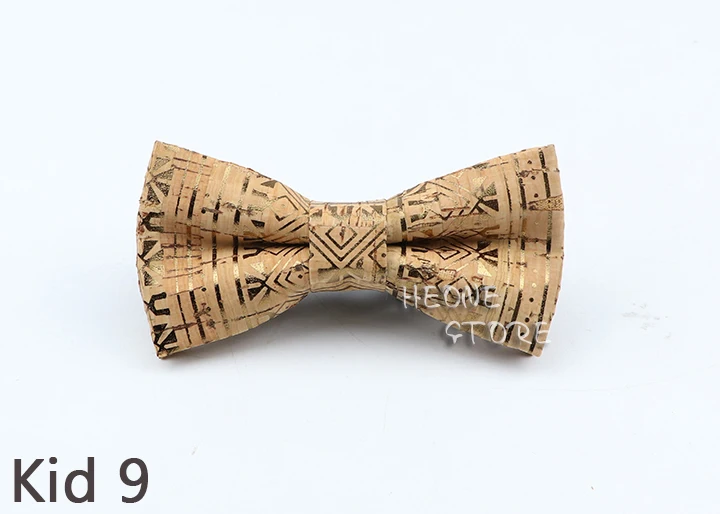 New Floral Cork Wood Bow Ties For Men Women Childern Wedding Casual Party Gift Fashion Novelty Handmade Solid Bowtie Accessories