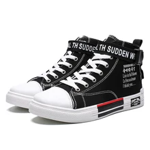 Повседневная обувь; Новинка года; Высокая парусиновая обувь; дышащая мужская обувь в британском стиле; спортивная обувь для улицы; Вулканизированная обувь; Мужская прогулочная обувь